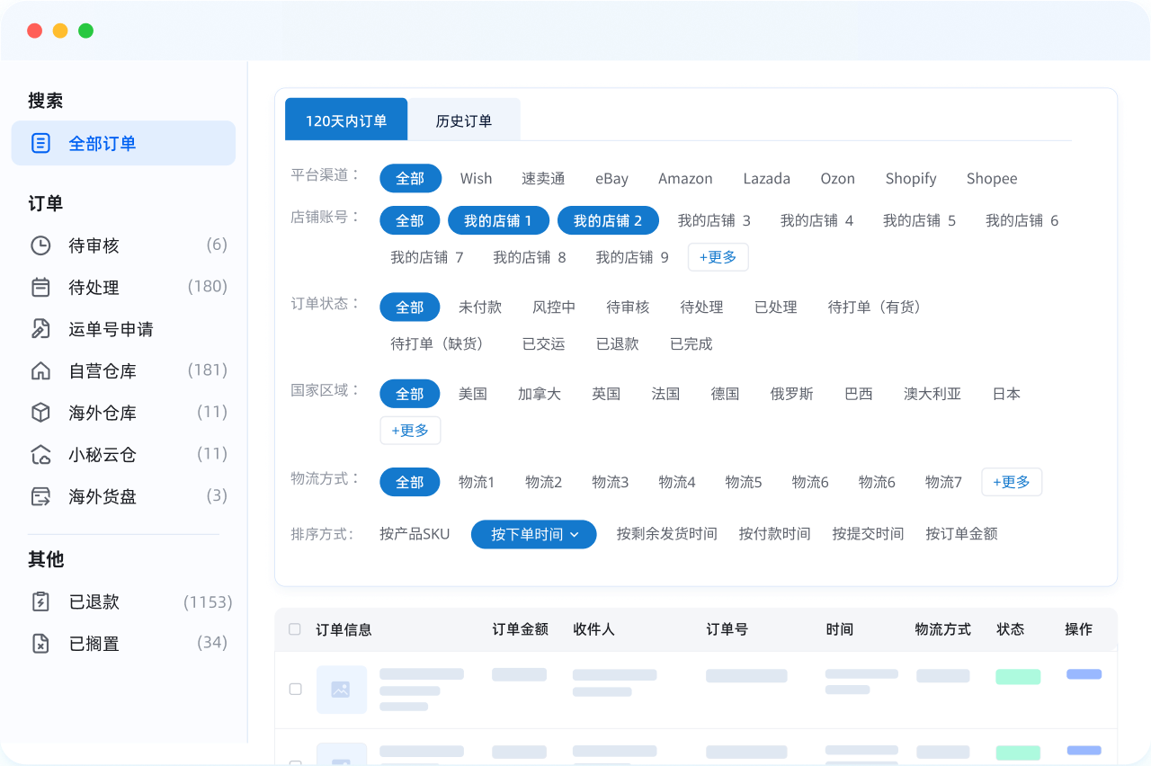 OZON多店铺订单统一处理解决方案_店小秘ERP支持多店铺订单统一管理_批量打单发货